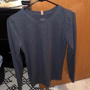 Lunya Restore Base Long Sleeve Heather Grey Shirt- Medium